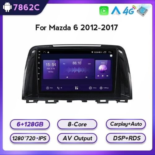 9inch Android For Mazda 6 GL GJ 2012 2013 2016 2017 Tesla Type Car Radio Multimedia Video Player Navigation GPS RDS no dvd