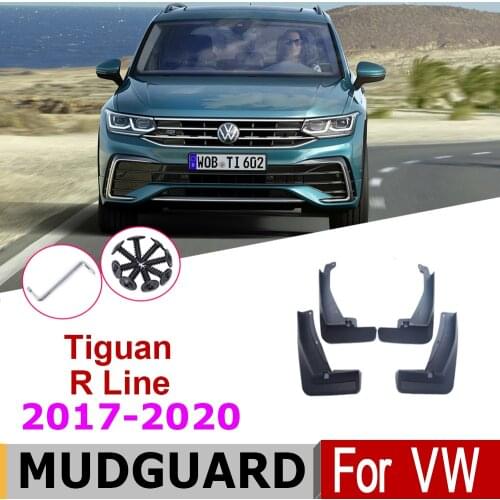 Car Mudflap Fender For VW Tiguan R Line 2020-2017 Over Fender Mud Flaps Guard Splash Flap Mudguard Accessories 2018 2019
