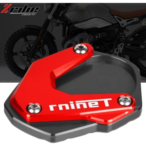 For BMW R Nine T R nineT RnineT RNINET 2014 2015 2016 Motorcycle Kickstand Foot Side Stand Extension Pad Support Plate Enlarge