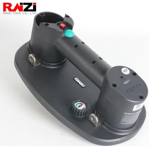 Raizi Electric Vacuum Suction Cup Granite Glass Wood Dry-Wall Portable Vacuum Lifter 170kg Capacity Structure Tile Lifting Tool
