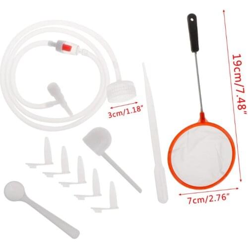 1 Set Brine Shrimp Incubator DIY Hatching Tools Aquarium Incubate System Cap Valve Scoop Net Hose Kit Professional Simple C90D