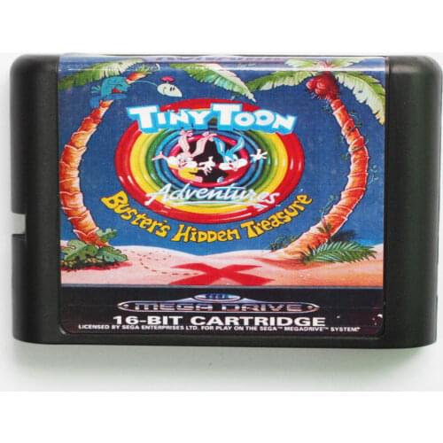 Tiny Toon Adventures Busters Hidden Treasure Game Cartridge Newest 16 bit Game Card For Sega Mega Drive / Genesis System
