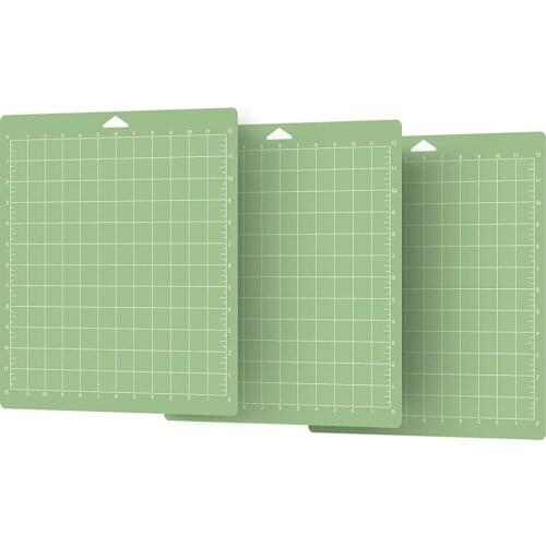 Adhesive Sticky Cutting Mat Medium Size Green Square-Grid&Non-Slip Cutting Mats For Art, Textiles, Scrapbooking, And DIY Project