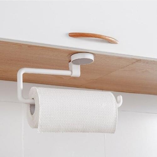 Kitchen Paper Holder Sticke Rack Roll Holder for Bathroom Towel Rack Decoration Tissue Shelf Organizer