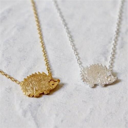 Fashion little hedgehog pendant necklace Color necklaces for women