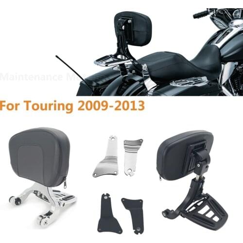 Motorcycle Multi Purpose Driver Passenger Backrest For Harley Touring Road King Street Road Glide 2009-2013