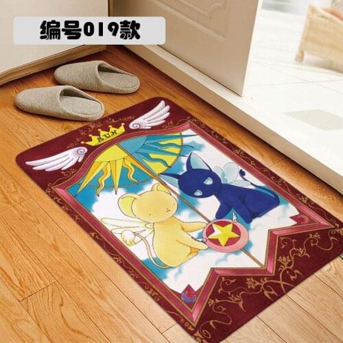 Cartoon Magic Card Captor Sakur Doormat Floor Rug Chair Mat Home Hotel Living Anti Slip