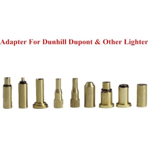 New 9 In 1 Brass Copper Gas Refill Adapter For Dunhill Dupont & Other Lighters Reusable Durable Lighter Repair Gadgets Wholesale
