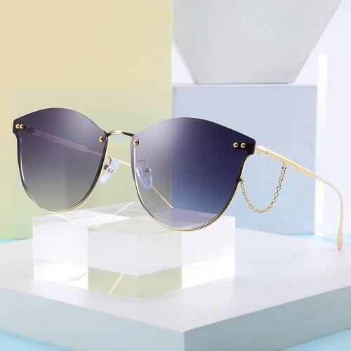 New cats eye chain womens fashion rice Nail Cross Border retro in Europe and America