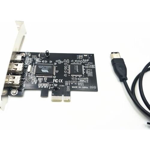 PCI Express x1 PCI-E FireWire 1394a IEEE1394 Controller Card