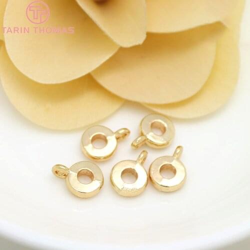 20PCS 8x11MM 24K Champagne Gold Color Plated Brass Charms Pendants Connector High Quality Diy Jewelry Accessories
