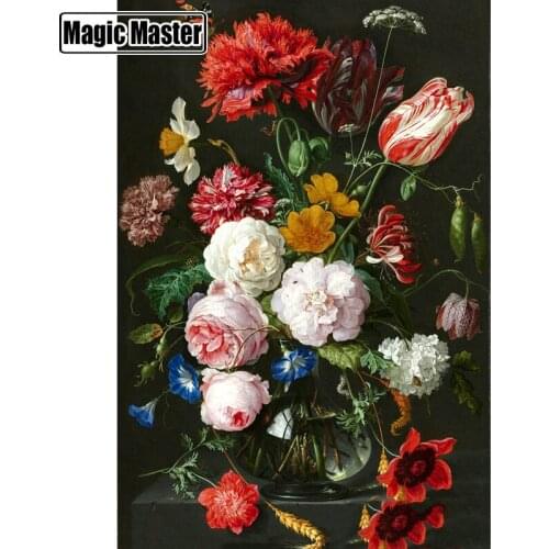 Full Square/Round Drill 5D DIY Diamond Painting "Flower scene" Embroidery Cross Stitch 3D Home Decor