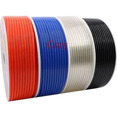 PU Hose OD 6mm ID 4mm 6*4 160M corrosion-resistant hard pipe blue/red/black/transparent Air compressor polyethylene plastic tube