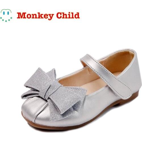Girls' Princess Shoes 2021 Spring And Autumn New Korean Diamond Fashion Soft Sole Single Shoes Velcro Slip Versatile Shoes Cool