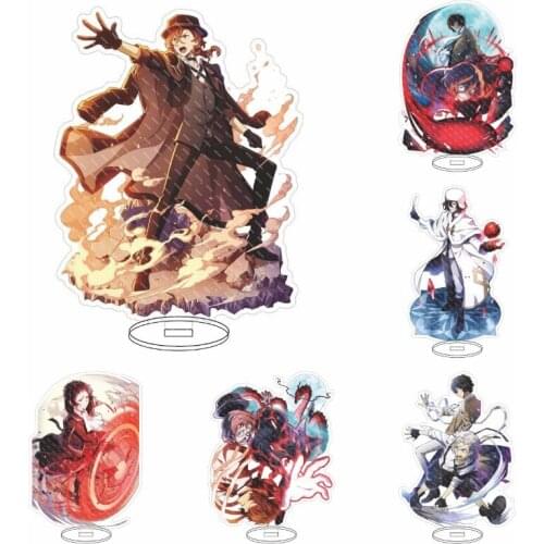 16cm Acrylic Hot Anime Bungo Stray Dogs Cartoon Figure Stand Model Action Figure Decoration Cosplay Diy Collection Gifts 2021