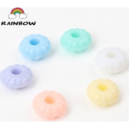 Mixed Candy Color Acrylic Round Charm Spacer Beads For Jewelry Making Diy 8x4mm 200pcs