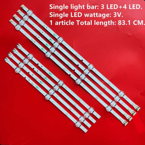 24 PCS/set LED backlight for Sam sung UN43J5200AG 2015 SVS43 FCOM FHD V8DN-430SMB-R0 V8DN-430SMA-R0 BN96-37294A BN96-37295A