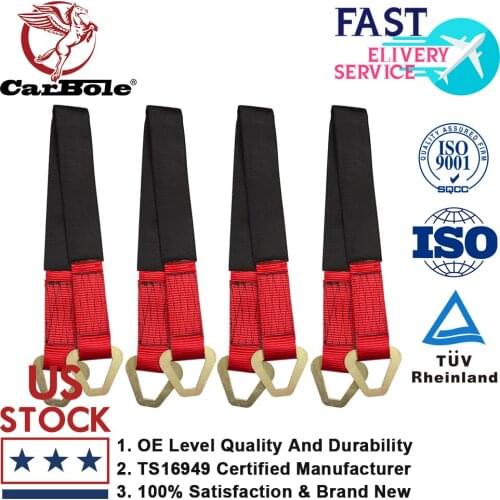 4 Pack HD 2" Wide X 36" Long Axle Straps Race Car Carrier Hauler Trailer Tow Truck Wheel Tie Down