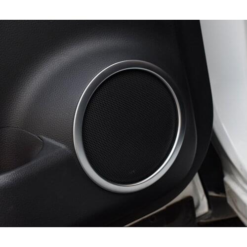 ABS Chrome Door Stereo Speaker Ring Cover Fit for X-Trail Rogue XTRAIL T32 2014-2020 Speaker Decoration Trim accessories