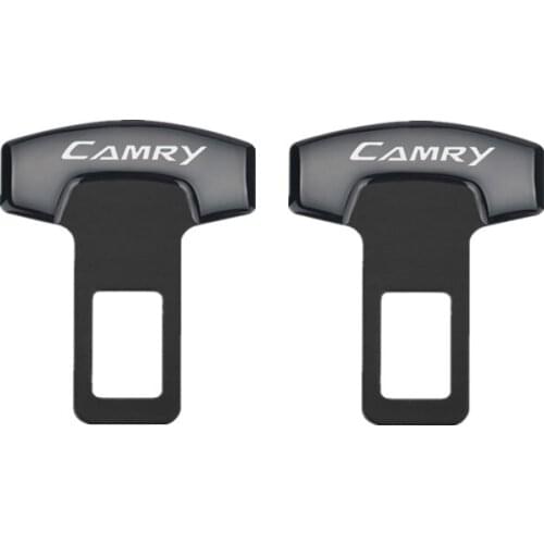 For Toyota camry accessories car styling Safety Belt Buckles Real Trucks Car Seat Safty Belt Alarm Canceler Stopper 2PCS