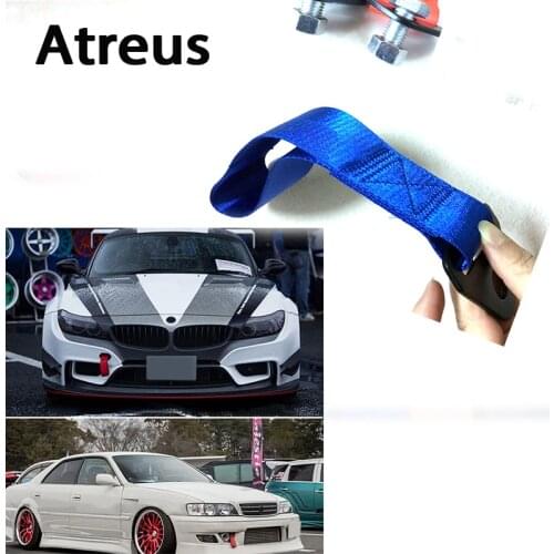 Atreus 1pc Car styling Trailer Belt Tow Hook Strap Nylon Ropes For Mercedes benz W204 W203 W211 AMG Mini cooper Skoda octavia a5