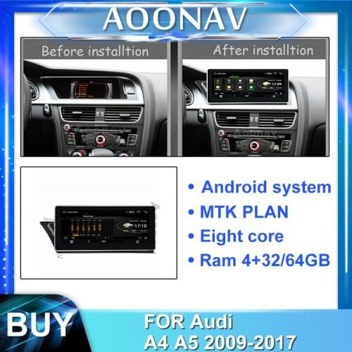 2din android car radio multimedia player for-Audi A4 A5 2009-2017 car stereo autoradio touch screen GPS navigation head unit