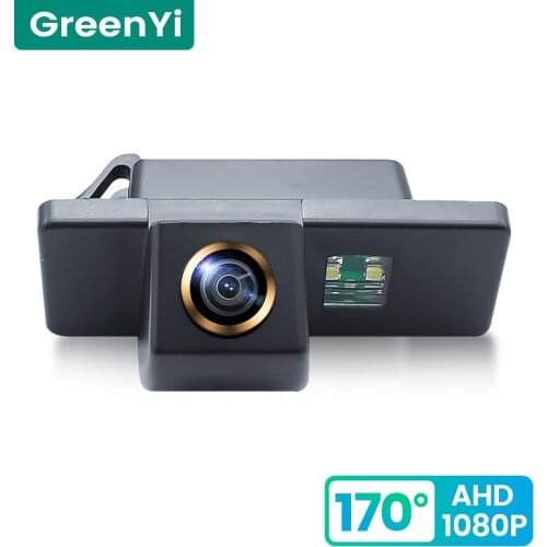 GreenYi 170° HD 1080P Car Rear View Camera for NISSAN QASHQAI X-TRAIL X TRAIL Night Vision Reverse Reversing 4 pin Vehicle AHD
