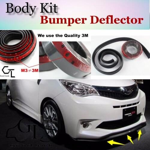 For TOYOTA Ractis Space Verso S For Subaru Trezia Bumper Lip / Scratch Proof Adhesive / Body Kit / Strip Skirt
