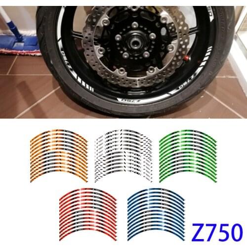 Kodaskin Motorcycle Wheel Decals Stickers Set Rim Stripes Laminated For z750 z 750