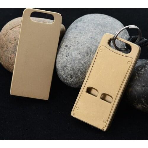 Brass Double Pipe Whistle Tools Classic Portable Outdoor Emergency Survival Double Pipe Whistle Sports Referee Whistle