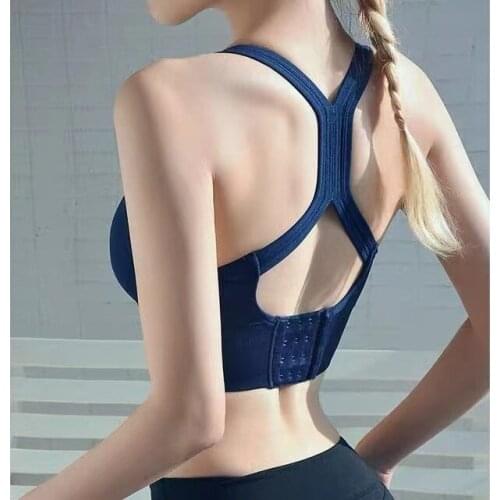 Sports Tank Tops Women Girl Backless Push Up Solid Strap Camis Underwear Running Fitness Bra Yoga Vest Crop Streetwear Summer