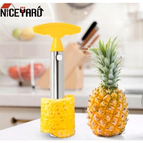 NICEYARD Stainless Steel Pineapple Peeler Spiralizer Cutter Core Peel Slicer Fruit Vegetable Knife Gadget Kitchen Accessories