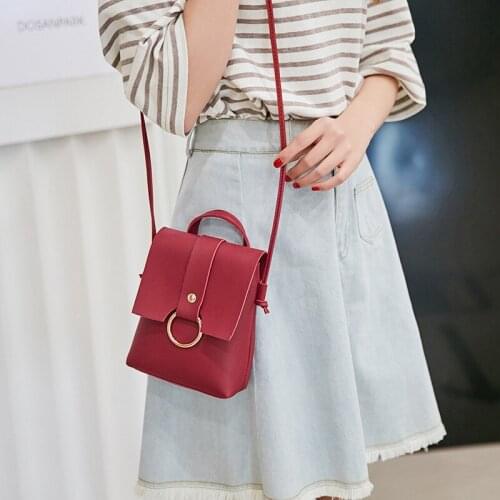 2019 new Women bag fashion spring trend solid color mini Women shoulder bag crossbody bag Preppy Style casual simple handbags