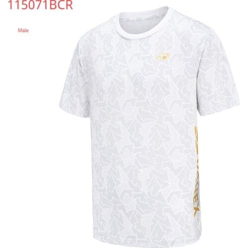 New arrival YONEX short sleeve T shirt jersey sports clothing sportswear badminton clothing for men 115071BCR