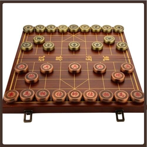 Luxury Chinese Chess Professional Pieces Metal Board Games For Adults Chinese Chess Metal Ajedrez Profesional Chess Set Luxury