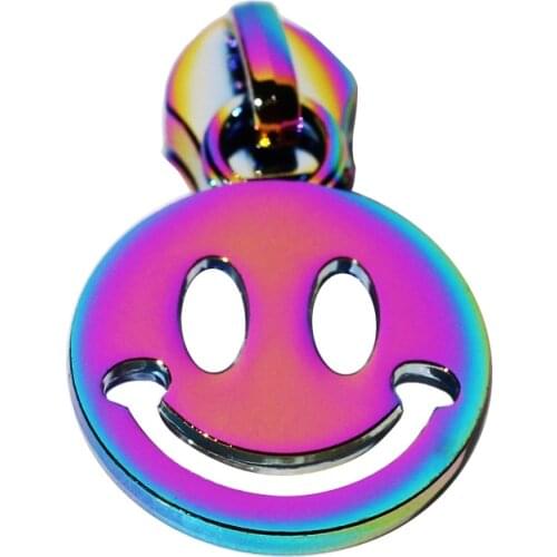 Handmade star rainbow metal zipper puller alloy metal zipper puller design for bag