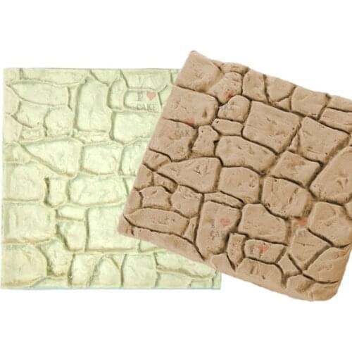 DIY Stone Lines Grain Stripe Fondant Cake Mold Food Grade Silicone Cake Lace Mold Kitchen Baking Decoration Cake Tools FM1128