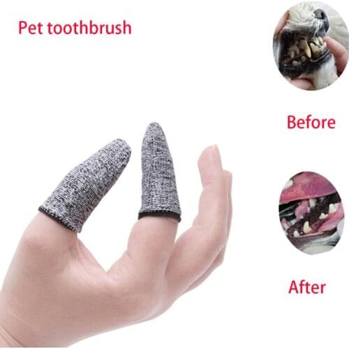 Super Soft Pet Finger Toothbrush Teddy Dog Brush Bad Breath Tartar Teeth Tool Dog Cat Cleaning Pet Supplies Pet teeth cleaning