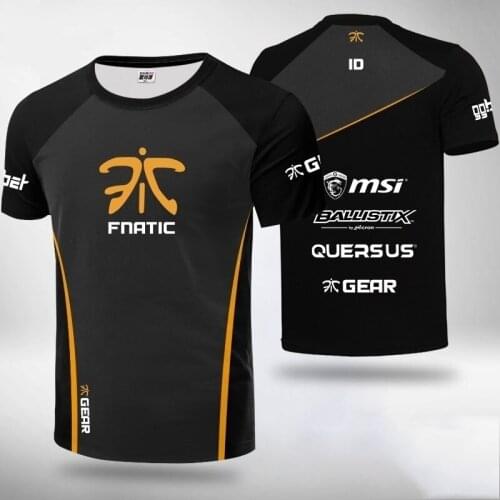 Team FNC Uniform T-shirt 2021 Men Camiseta T-shirt Hochwertige FNC Esports 3D shirt personal ID customization