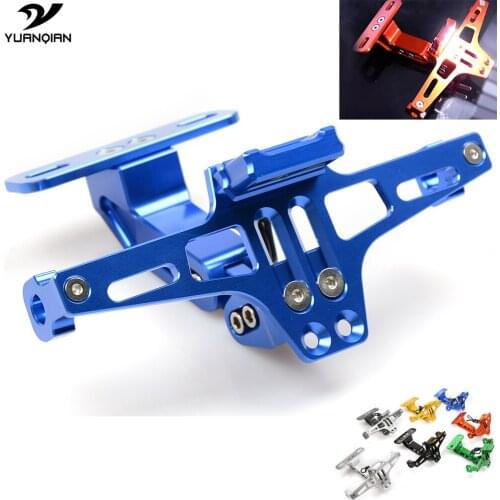 Universal Moto License Plate Bracket Holder For Benelli BN300 BN302 BN600 BN TNT 300 600 Honda GROM MSX125 MSX 125 PCX 125 150