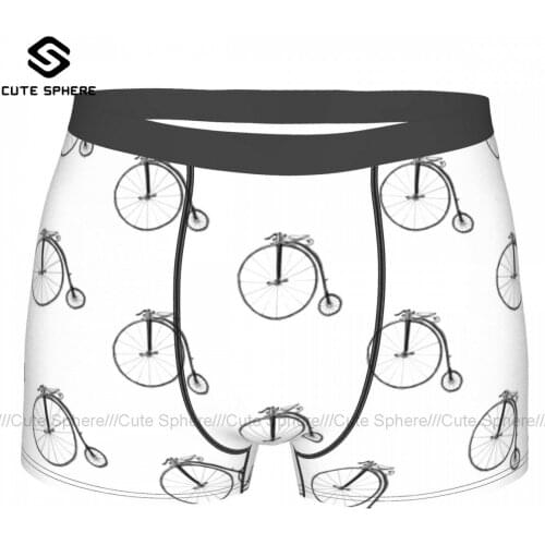Bike Underwear Sublimation Polyester Pouch Trunk Hot Men Cute Boxer Brief