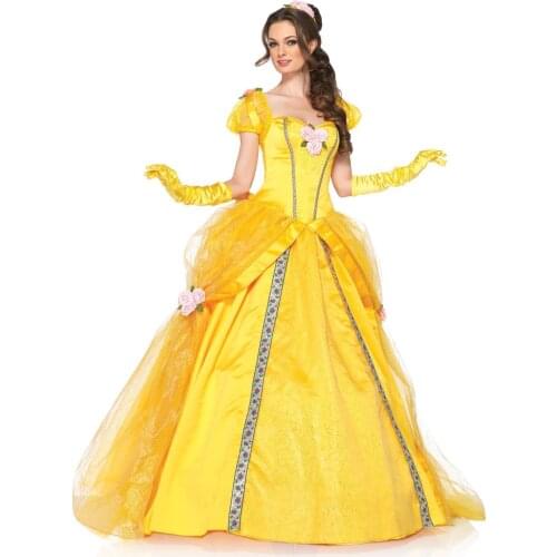 Snow White Princess Costume Fantasias Feminina Princess Cosplay Women Sexy Halloween Role Play Cinderella Cosplay Costume