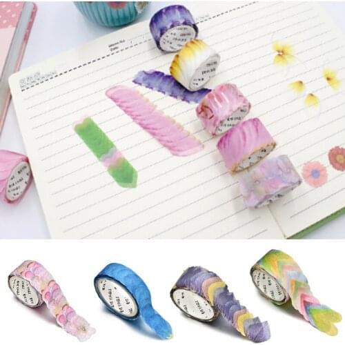 1 Roll Flower Petal Washi Tape Masking Tape Decorative Decals DIY Petal Stickers for Scrapbooking Diary NK-Shopping