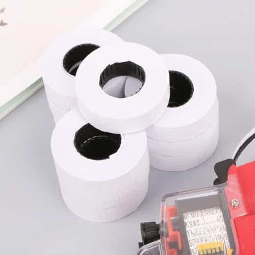 10 Rolls Price Label Paper Refill Tag Mark Sticker Double Row For MX-6600 Labeller P9JB
