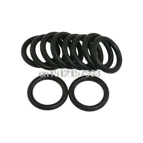 10 Pcs Black Nitrile Rubber O Rings NBR Seal Grommets 25mm x 35mm x 5mm