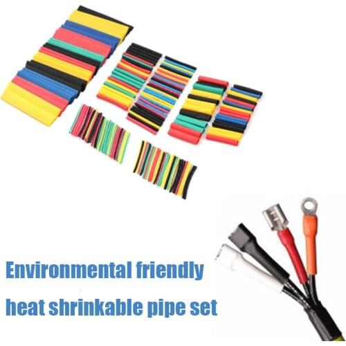 164PCS 328PCS Heat Shrink Tube Wire Cable Shrinking Assorted Waterproof Heat Shrink Tubing Polyolefin Shrinking Tube