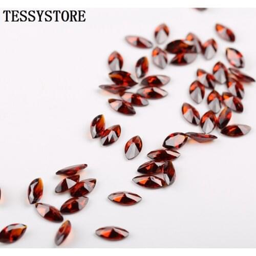 5x10mm Marquise Shape Cubic Zirconia Gem Artificial Colored Cut Gem Super Shiny Crystal Zircon For Jewelry Making