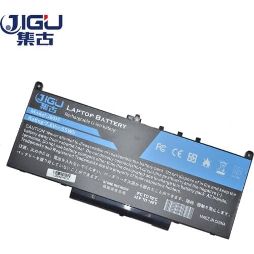 JIGU Laptop Battery 7.6V 55Wh J60J5 WYWJ2 P26S001 NJJ2H 1W2Y2 242WD P26S For DELL For Latitude 12 E7470