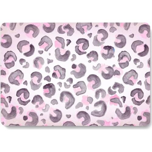 Pink Leopard Pattern Laptop Case For MacBook Retina Air 11 12 13.3 New Pro 15.4 16 inch Cover shell