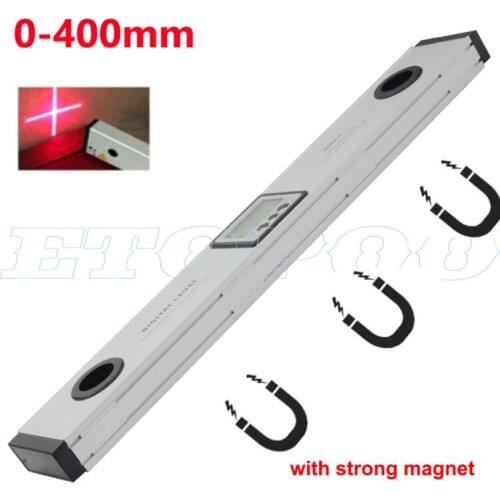400mm/600mm laser Digital Level LCD display digital Protractor level spirit level Angle Finder meter with red laser level meter